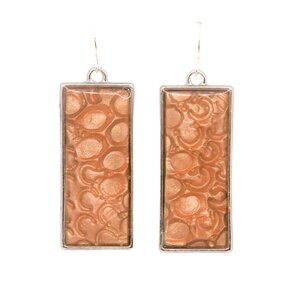 Copper Circle Earrings